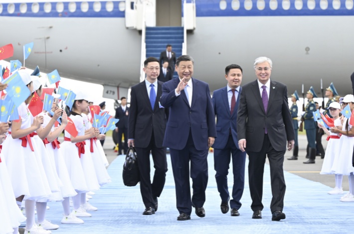 Xi arrives in Kazakhstan for state visit, SCO summit with focus on bolstering cooperation