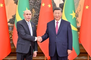 Chinese, Mauritanian presidents elevate bilateral ties