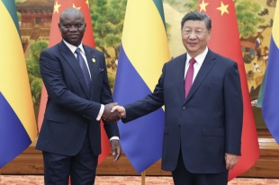 Xi meets Gabonese president