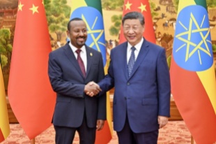 Xi meets Ethiopian prime minister