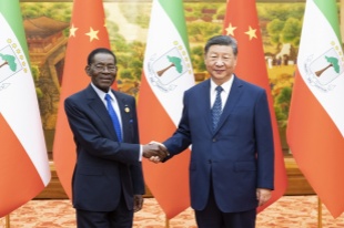 Xi meets president of Equatorial Guinea