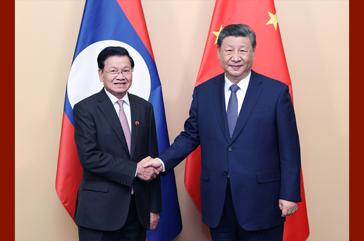 Xi urges China, Laos to forge model for BRI cooperation