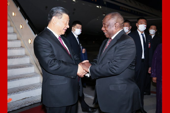 Xi arrives in South Africa for 15th BRICS Summit, state visit