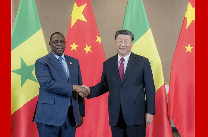 Xi meets Senegalese president in Johannesburg