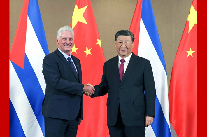 Xi pledges China's continuous support for Cuba in opposing interference