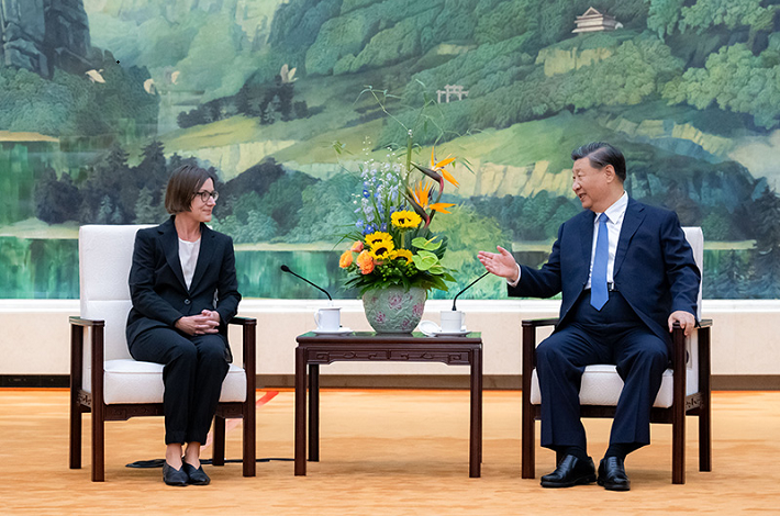 Chinese president meets Red Cross president