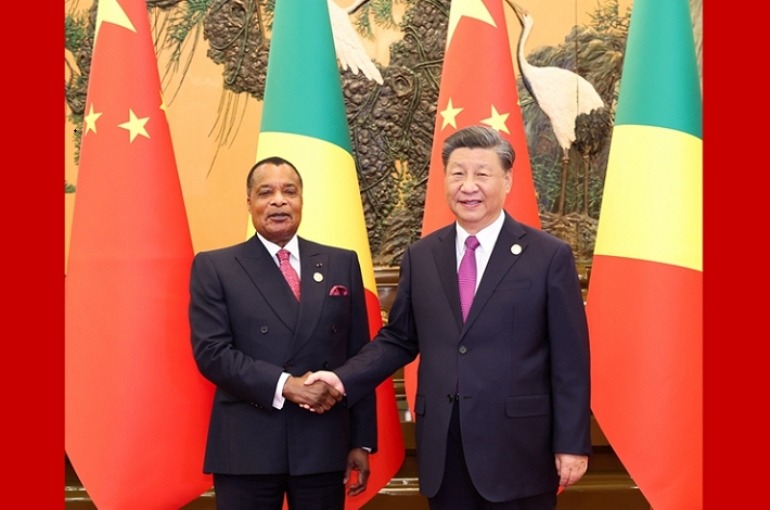 Xi meets president of Republic of the Congo