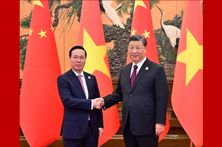 Xi meets Vietnamese president