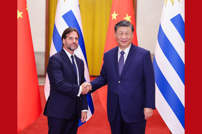 Xi, Uruguayan president hold talks, elevate ties to comprehensive strategic partnership