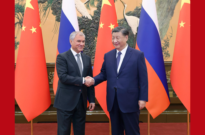 Xi meets chairman of Russian State Duma