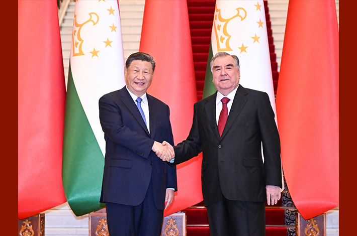  Xi says China ready to develop comprehensive strategic cooperative partnership in new era with Tajikistan