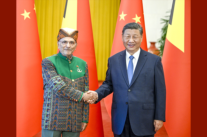 Xi holds talks with Timor-Leste president, urges promoting bilateral ties