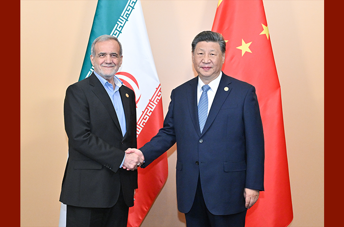 Xi says China to develop friendly cooperation with Iran despite int'l situation changes