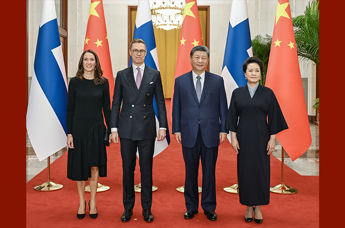 Xi encourages more China-Finland cooperation in emerging industries