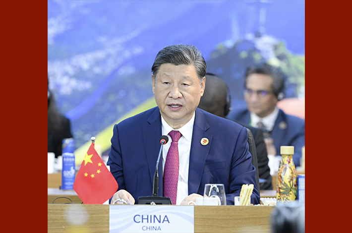 Xi calls for building just world of common development, outlines China's actions for global development