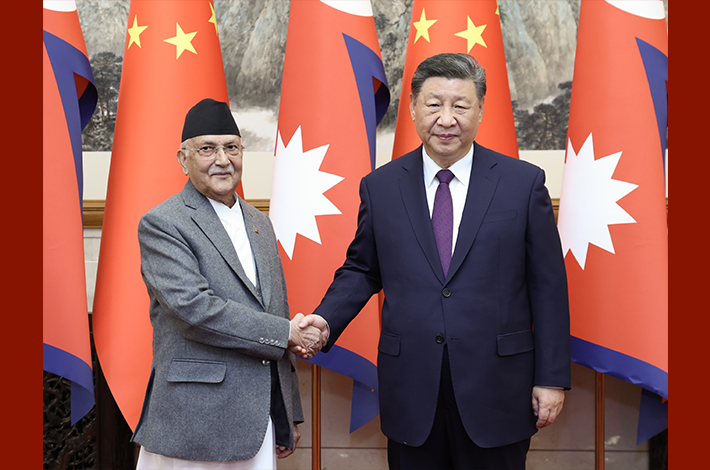 Xi calls for advancing strategic partnership of cooperation with Nepal