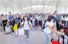 West Railway Station shines during Golden Week