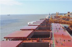 Zhanjiang ore carrier returns from Brazil after iron ore loading 