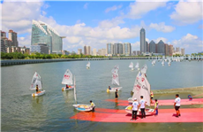 Nationwide youth sailing aces brave the wind in Zhanjiang