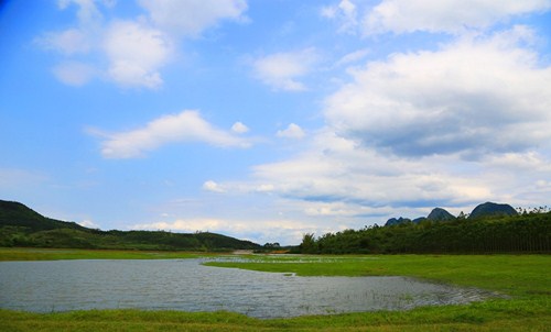 Meadow scenery attracts public to spring outing