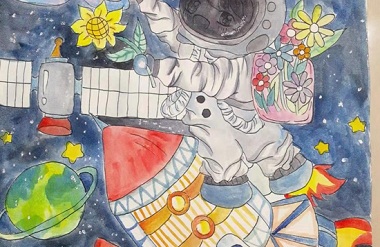 Huanjiang teen's painting reaches space station