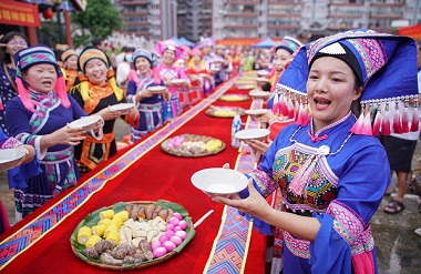 Bunuyao celebrates Zhuzhu Festival in Dahua