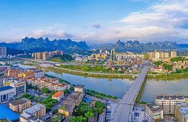 Huanjiang's urban construction efforts sees great changes