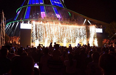 Hechi Garden Expo Park attracts 7,000 tourists on Mid-Autumn Festival