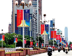 Nanning decorates to welcome upcoming CAEXPO