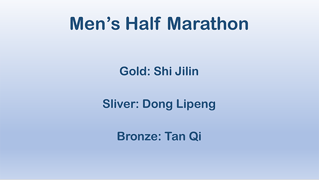 Men's half marathon