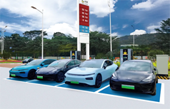 Huangpu service station promotes green energy supply