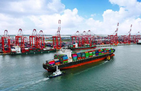 Nansha starts operation of direct shipping route to US west coast