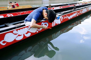 Dragon boats come to life in Liede