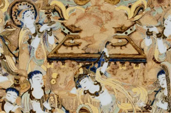 Encounter Dunhuang murals on porcelain in Tianhe