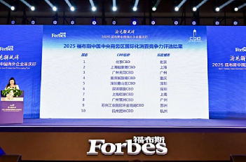 Tianhe CBD secures spot among top 3 in Forbes ranking