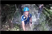 Swing over a pit in Guizhou