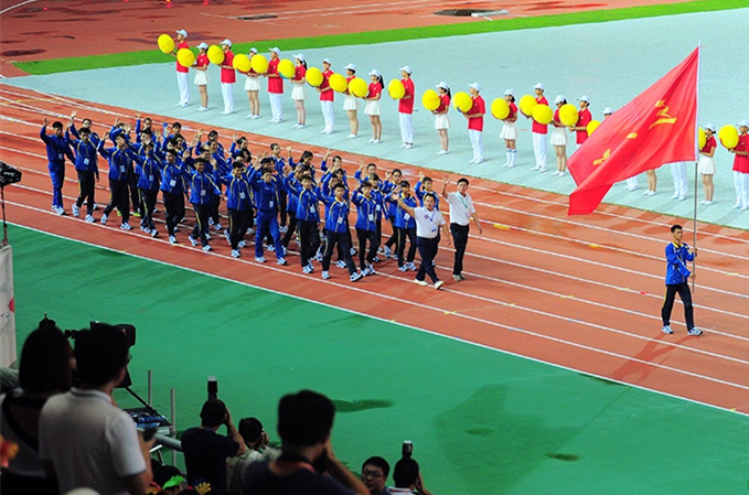Opening ceremony of Hainan's 5th sports meet held in Sanya