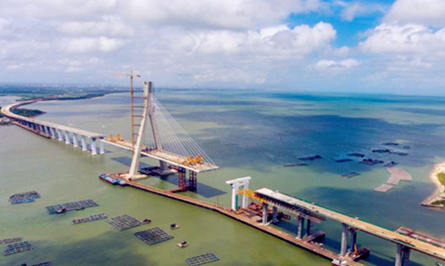 Hainan's Puqian bridge setting records