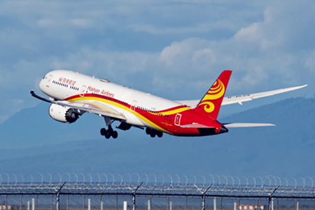 Hainan Airlines carry 11.4% more passengers in 2018