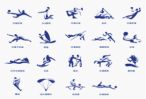 Sanya releases 19 sports icons for 6th Asian Beach Games