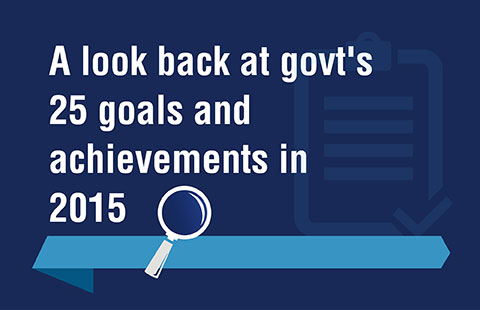 Government's goalpost and scoreboard in 2015