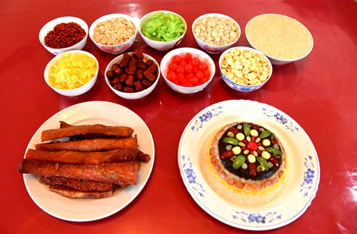 Eight treasures in one Hechi dish