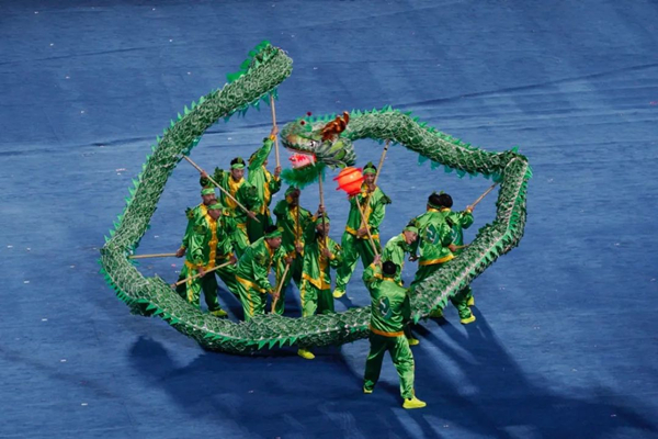 2 Huzhou dragon dances featured at Asian Para Games' opening ceremony   