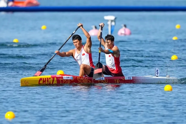 Huzhou's Ji triumphs in men's canoe double 500m at Paris Olympics