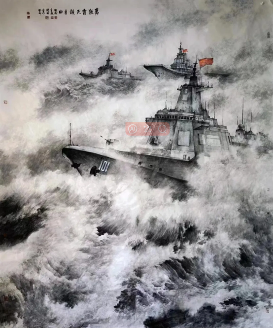 Naval art exhibition opens in Taizhou city2.png