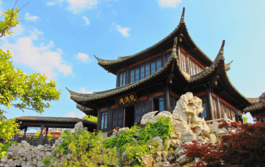 Gaogang building epitomizes traditional Chinese culture