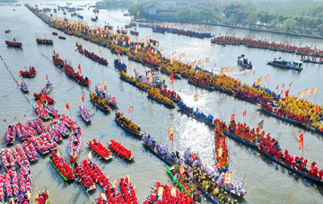 Qintong Boat Festival welcomes grand opening ceremony