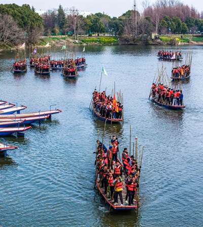 Taizhou locals revive 800-year-old Qintong Boat Festival 