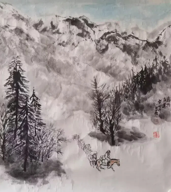 Artworks of Jiangyan artist exhibited in Kazakhstan