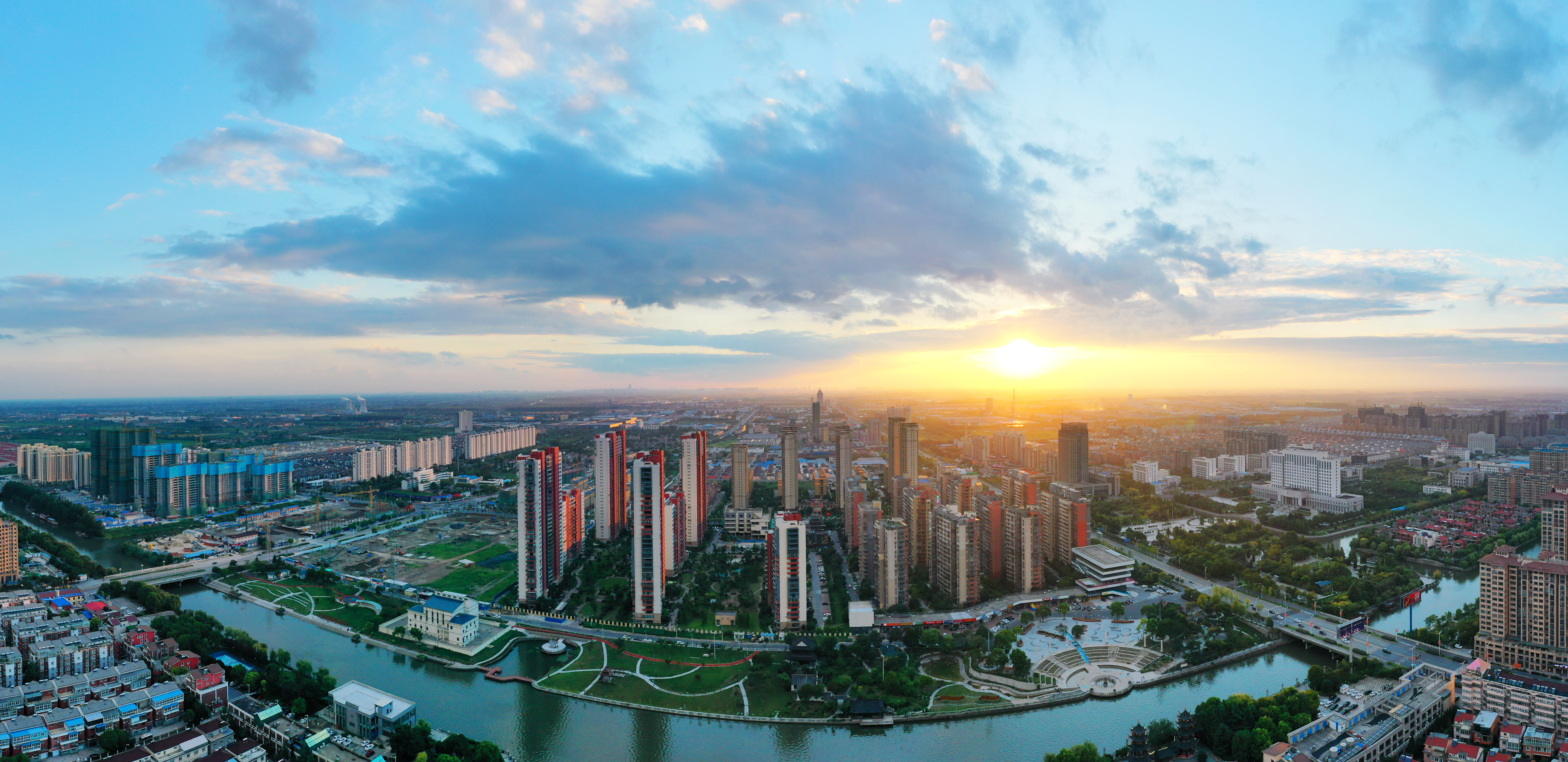 Taizhou city's Jiangyan district undergoes major development